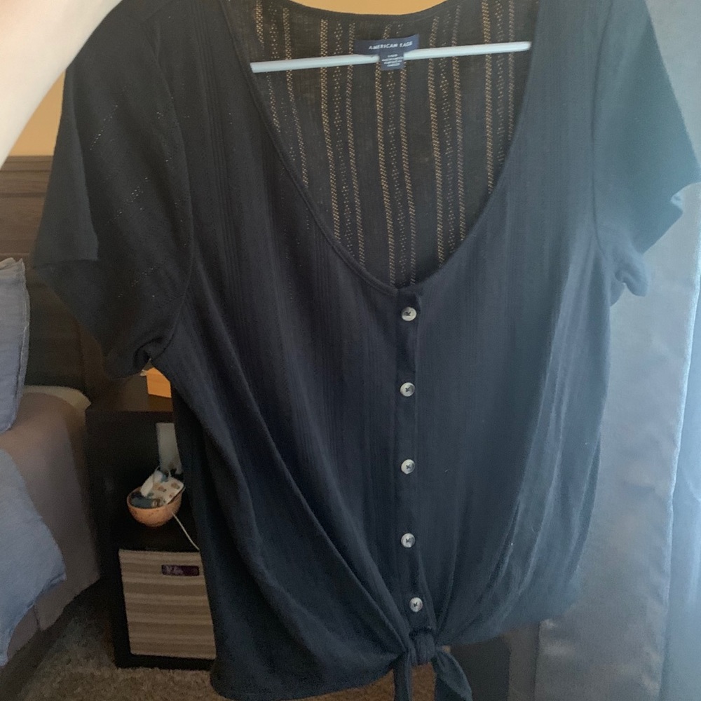 American Eagle Tie Shirt